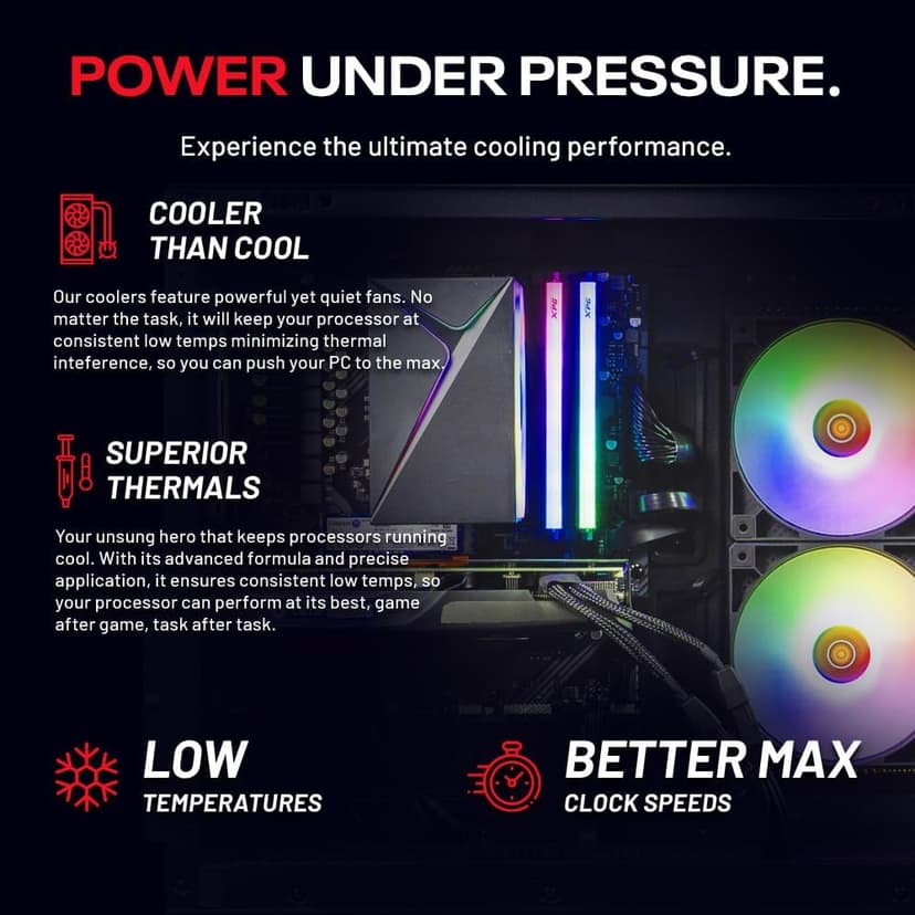 Skytech Azure Gaming PC Desktop, Ryzen 7 7700 3.8 GHz (5.3GHz Turbo), NVIDIA RTX 5060 8GB, 1TB NVMe SSD, 32GB DDR5 RAM 5200 RGB, 650W Gold PSU, Wi-Fi, Win 11