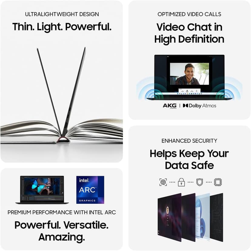 SAMSUNG 15.6” Galaxy Book2 Pro with Intel ARC Laptop Computer, i7 / 32GB / 1TB, 12th Gen Intel Core Processor, Evo Certified, Lightweight, 2022 Model, Graphite