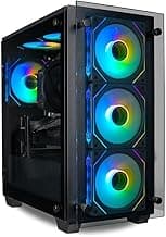 Stratos Micro Gaming Desktop PC - NVD RTX 5090, AMD Ryzen 7 9800X3D, 64GB DDR5 RAM, 2TB NVMe SSD, WiFi, Windows 11 Pro - Gamer Computer