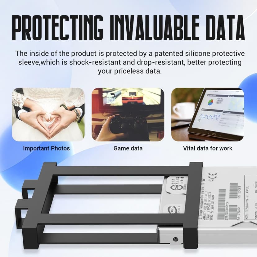 Portable External Hard Drive Storage Expansion Mobile HDD USB 3.0 USB-C for PC, Mac, Desktop, Laptop, PS4, PS5, Xbox One X/S, Xbox 360, Xbox Series X/S, Office & Game (Black, 1TB)