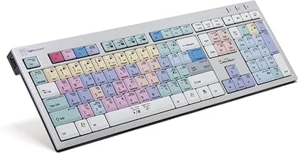 Logickeyboard Adobe After Effects CS4 Slim Line PC Keyboard, Color Coded Keyboard, Dual USB 2.0 Ports