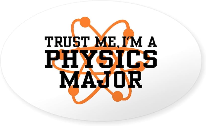 CafePress Physics Major Oval Car Bumper Sticker
