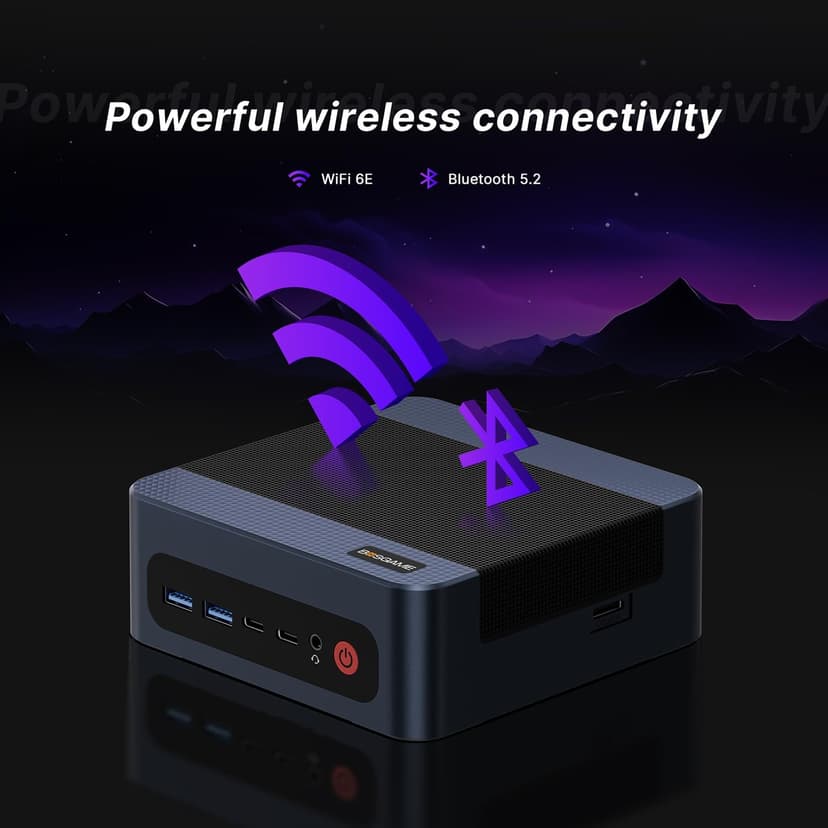 M4 Mini PC Ryzen 7 7840HS, Radeon 780M GPU, 11 Pro Gaming Desktop Computers, 32GB DDR5 RAM, 1TB PCIe 4.0 NVMe 2280 SSD, Wi-Fi6, BT 5.2, Oculink Mini Computers