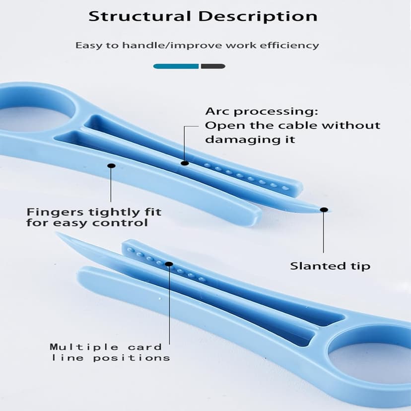 5 PCS Network Cable Untwist Tool,Wires Separator Tools, Wire Straightener Engineer Wire Straightener for CAT5/CAT5e/CAT6/CAT7 Wires Pair Separator Tools Quickly Easily Untwists (blue)