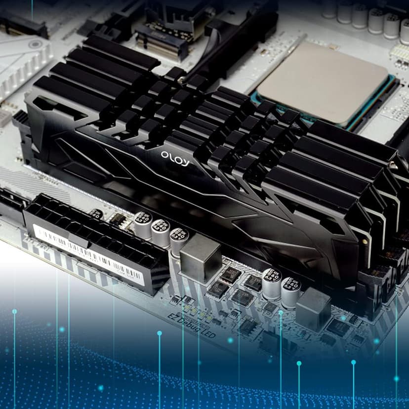 OLOy DDR4 RAM 32GB (2x16GB) 3200 MHz CL16 1.35V 288-Pin Desktop Gaming UDIMM (MD4U163216BJDA)