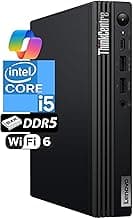 Lenovo ThinkCentre Tiny M70q Gen 5 Intel 14-Core i5-14500T (Beat i7-13700T), 32GB DDR5 RAM, 1TB NVMe, WiFi 6E, Bluetooth, RJ-45, DP Port, HDMI, W11P, Business Desktop