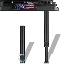 Tall GPU Support Bracket - Heavy Duty Adjustable GPU Anti Sag Holder & Support Stand for Graphics Card, 4.53"-8.27" Height Durable Black Metal PC Build Stabilizer, Large/Long GPU Sag Prevention