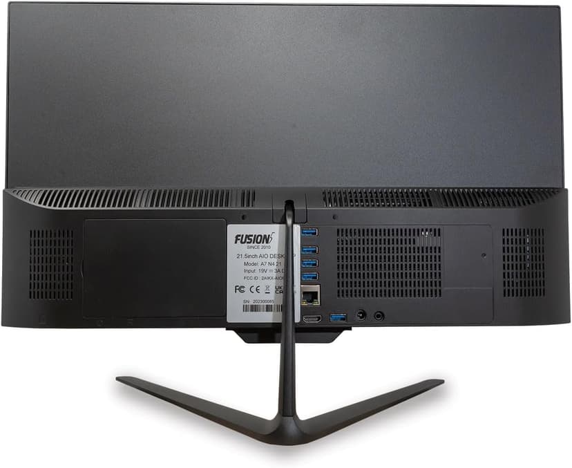 21.5" Full HD All in One PC Desktop Computer - Windows 11 Home - N4120 CPU, 4GB RAM, 128GB SSD, Dual-Band Wi-Fi, Bluetooth, Expandable HDD - AIO PC with Front Camera, Wireless Keyboard & Mouse