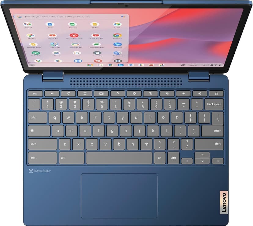 Lenovo Flex 3 3i 2-in-1 Chromebook (12.2" FHD+ Touchscreen, Intel N100, 4GB DDR5 RAM, 128GB (64GB eMMC + 64GB SD Card)) Student & Education Laptop, Webcam, NFC, HDMI, USB-C, IST Pen, Chrome OS, Blue