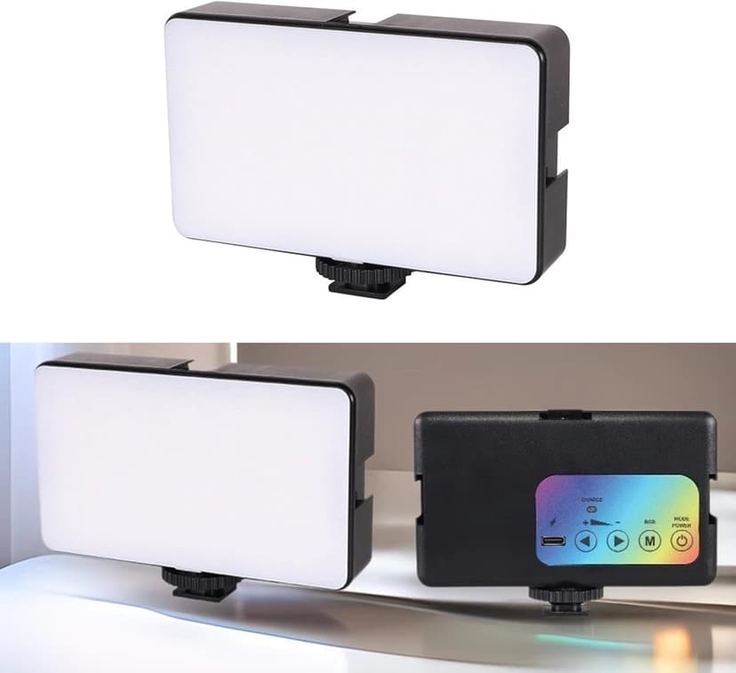 Rechargeable LED Selfie Light Clip On Video Light for Phone Camera Laptop with Adjustable 3 Light Mode for Photography