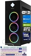 HP OMEN 45L GT22 AI Gaming Desktop, Intel Ultra 9 285k (>i9-14900F), RTX 4080 Super, 64GB DDR5 RAM, 4TB SSD, Black Glass Front, 1000W 80+ Gold PSU, Bundle with Machenike K500B RGB Keyboard
