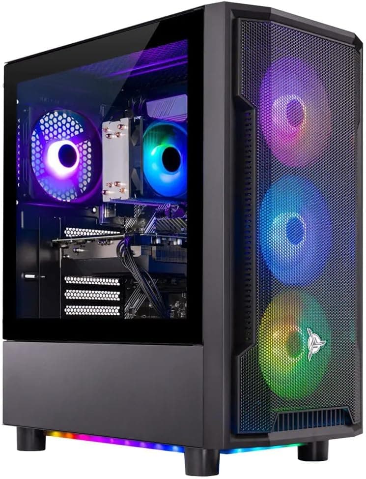 Skytech Gaming Shadow Desktop PC, Intel i5 13400F 2.5 GHz (4.6GHz), NVIDIA RTX 4060 8GB, 2TB NVMe SSD, 32GB DDR5 RAM 5200 RGB, 650W Gold PSU, Wi-Fi, Win 11