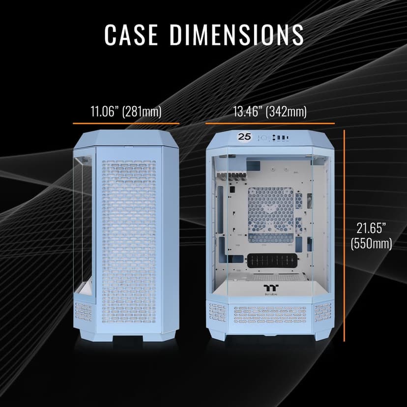 Thermaltake LCGS Reactor 7870TH Gaming Desktop (AMD Ryzen™ 7 7800X3D, 32GB 6400MT/s DDR5 RGB Memory, NVIDIA GeForce® RTX 5070 Ti, 2TB NVMe M.2, WiFi, Windows 11) T3HB-B850-57T-LCS