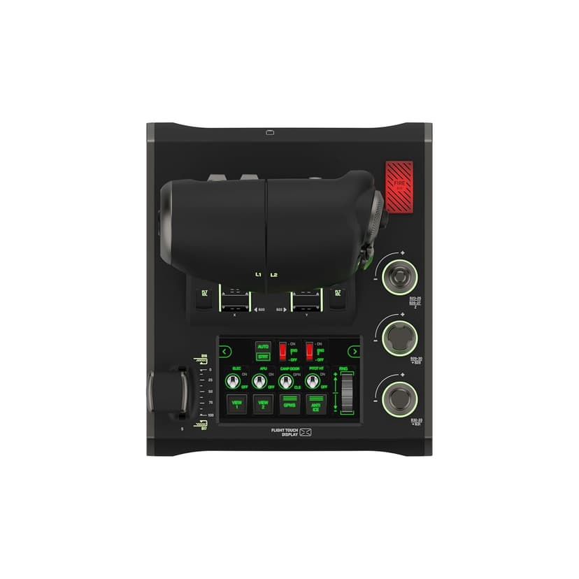 Turtle Beach VelocityOne Flightdeck Universal HOTAS Simulation System Joystick & Throttle for Air & Space Combat Simulation For Windows 10 & 11 PCs – Touch Display & Buttons, 139 Programmable Controls