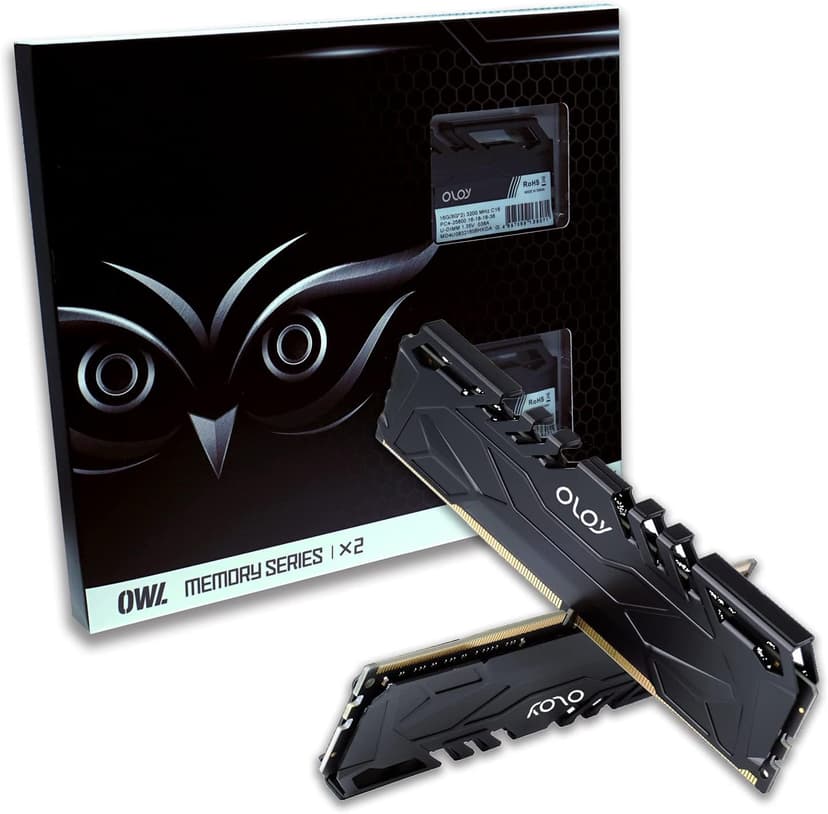 OLOy DDR4 RAM 32GB (2x16GB) 3200 MHz CL16 1.35V 288-Pin Desktop Gaming UDIMM (MD4U163216BJDA)