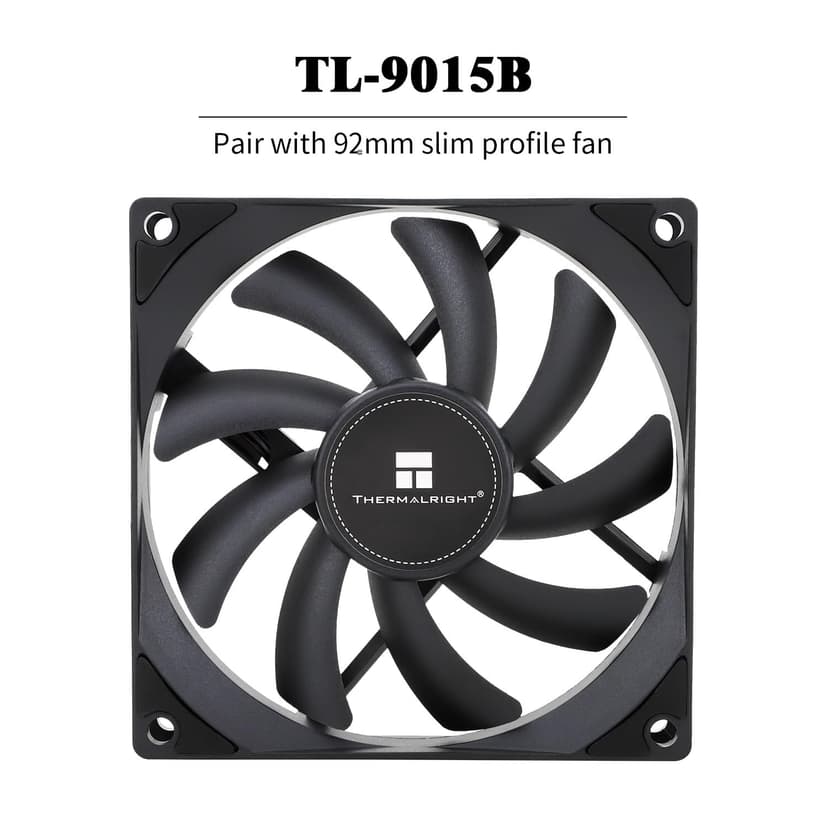 Thermalright AXP90 X47 Black Low Profile CPU Cooler, with 92mm TL-9015B Slim PWM Fan, ITX CPU Cooler, AGHP Technology, 47mm Height,for AMD AM4 AM5/Intel 1150/1151/1155/1851/1200/1700(AXP90 X47 Black)