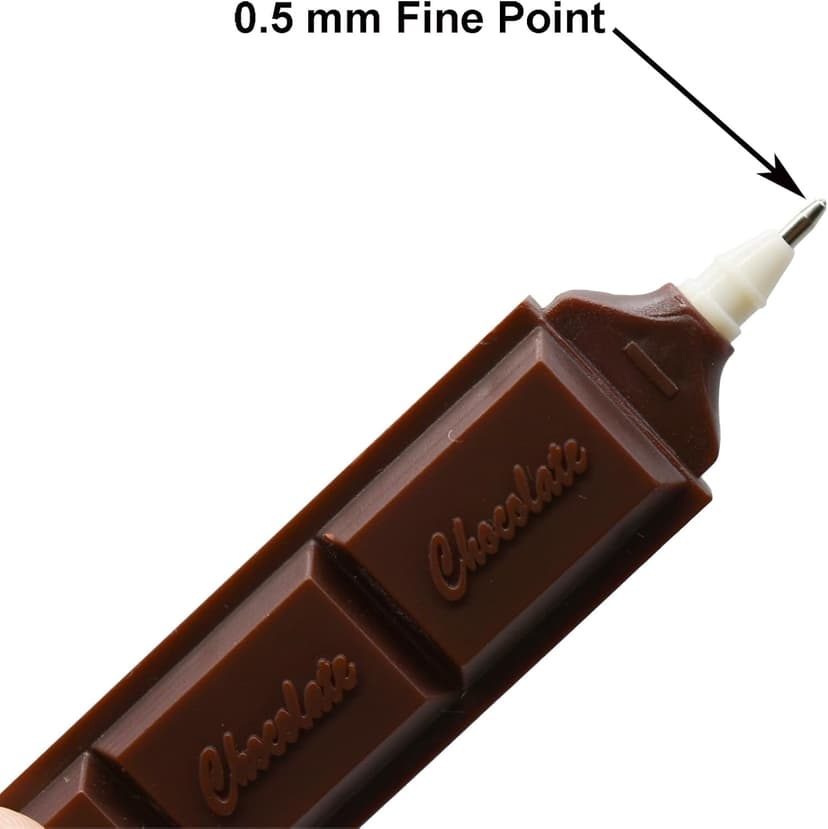 Maydahui 30 PCS Simulation Chocolate Shape Ballpoint Pens Funny Food Pen Novelty Pens Blue Ink for School Party Office