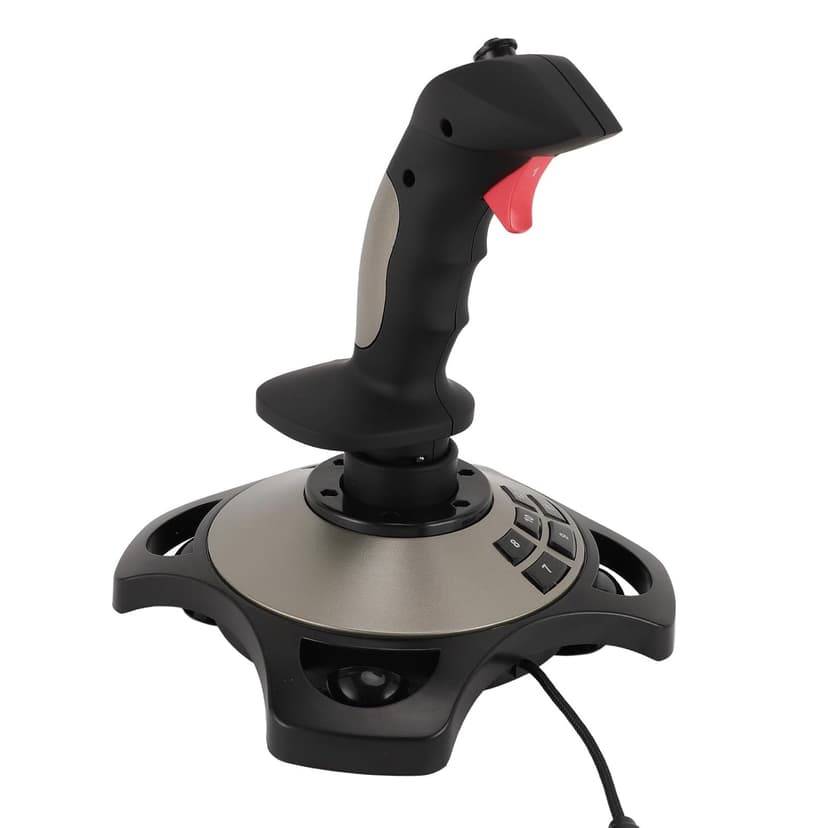 JTLB PC Flight Joystick Wired Flight Stick Flight Simulator Control Joystick with Vibration Function Throttle Control for PC Computer Laptop for Win 7 8 10 11