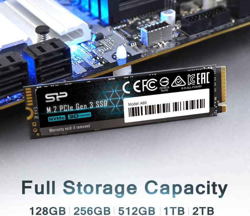 Silicon Power 1TB - NVMe M.2 PCIe Gen3x4 2280 SSD (SP001TBP34A60M28)