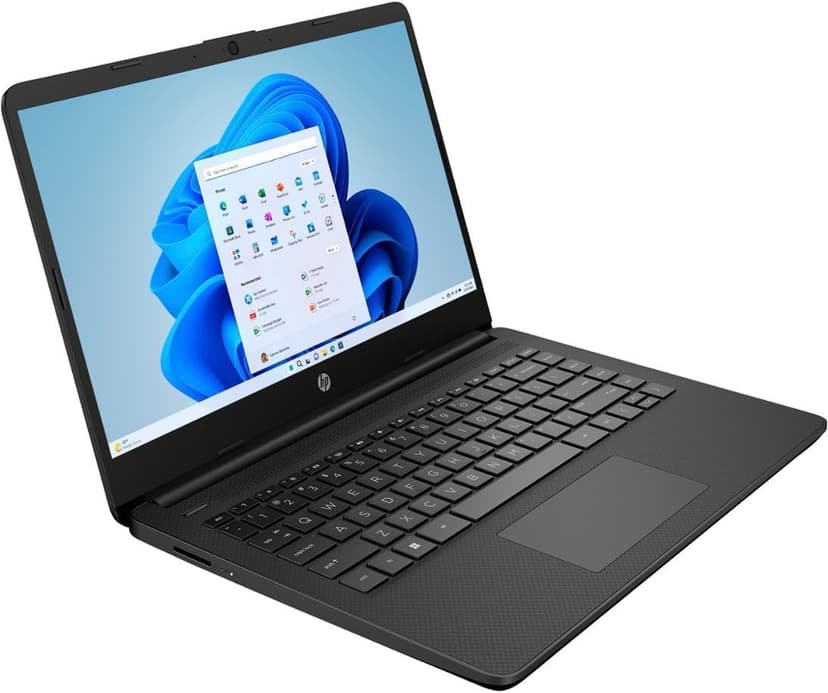 HP 14" HD (1366 x 768) Display Laptop, Intel Celeron N4120, 1.1GHz, 4GB Memory, 128GB eMMC, Windows 11 Home in S Mode, One Year Office 365 Included, Jet Black, 14-dq0761dx