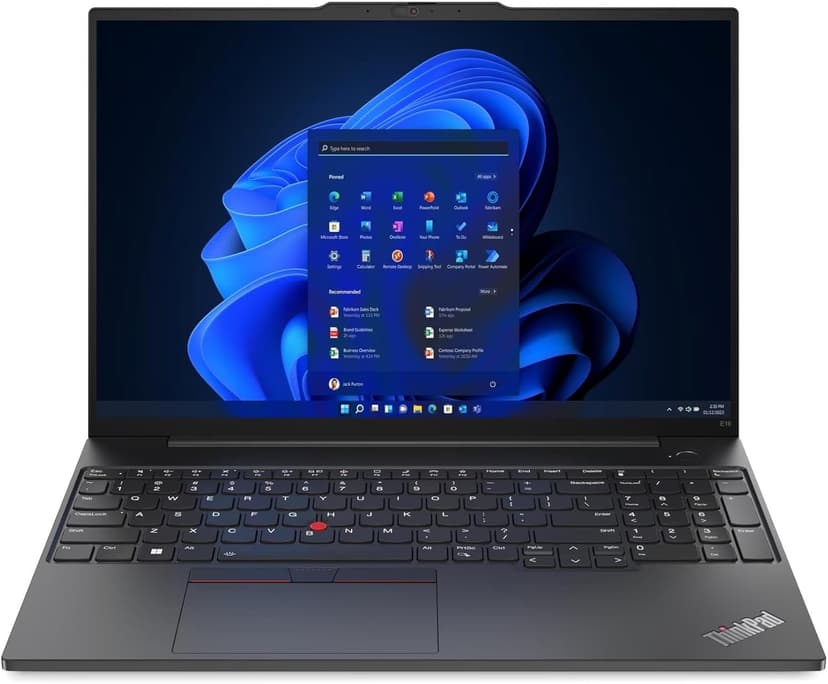 Lenovo ThinkPad E16 Business Laptop (16" FHD+ Anti-Glare, Intel 10-Core i7-1355U, 40GB RAM, 1TB SSD), Backlit, Fingerprint, 1080p Webcam w/Shutter, Thunderbolt 4, Ethernet, Win 11 Pro w/ AI Copilot