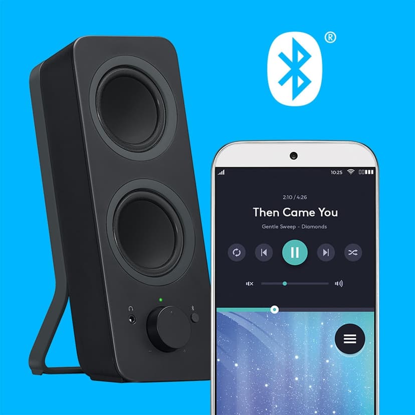 Logitech Z207 2.0 Stereo Computer Speakers with Bluetooth