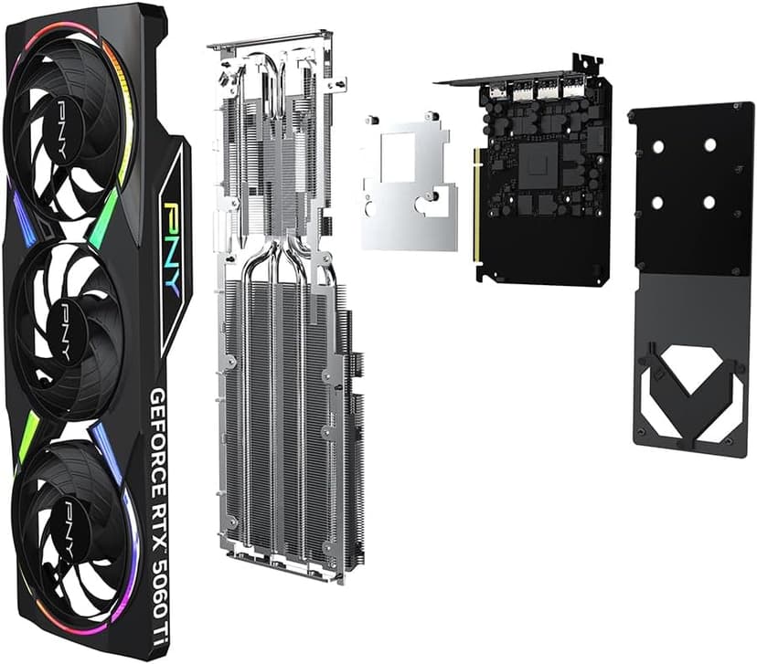 PNY GeForce RTX™ 5060 Ti 16GB Epic-X RGB™ Overclocked Triple Fan GPU DLSS 4