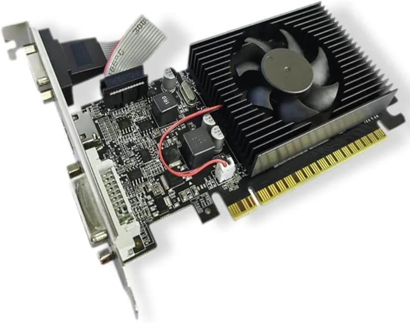 XUANMO NVIDIA GeForce 2.0 GT610 Low Profile PC 2GB Graphics Card 64bit 810MHZ, 2560x1600 PC Video Card, PCI Express 2.0, DVI VGA HDMI Video Gaming Graphics Card