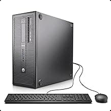 HP EliteDesk 800 G1 Small Form Business High Performance Desktop Computer PC (Intel Core i5 4570 up to 3.9GHz, 16G RAM, 120G SSD+1T HDD, DVD-ROM, WiFi, DP, Windows 10 Professional) (Renewed)