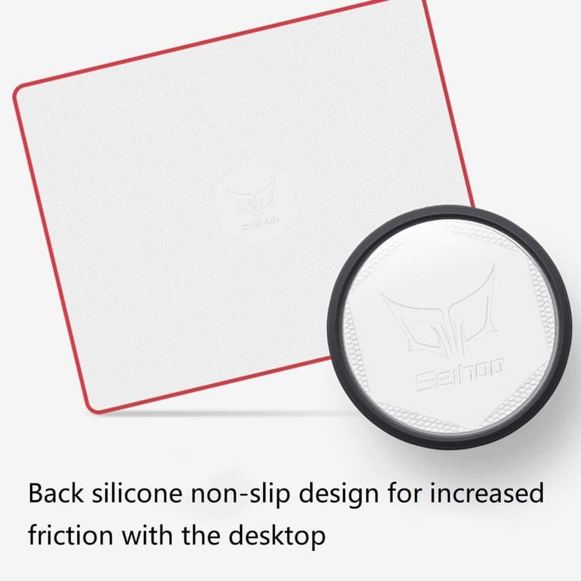 Mouse Pad, Resin Hard Surface Mouse Mat Polymer Silicone Bottom Gaming Mousepad No Smell Waterproof for Games, Office 24 x 20cm (9.5 x 7.8in)