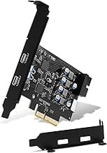 USB C PCIe Card SuperSpeed 10Gbps with 2 USB C and 2 Internal Port(Type-E,19 Pin USB 3.0 Header) PCI-E Expansion Cards PCI Express Front Panel Adapter for Desktop PC