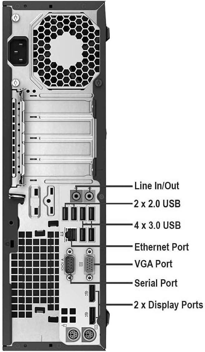 HP Trading Optimized PC Bundle Intel i5 6th Gen, 32GB RAM, 512 GB nvme SSD, 4 New 24” Monitors, 2 Network Cards, Trading Platform Support, MTG 4 in 1 USB HUB, MTG Keyboard Mouse Win 10 Pro (Renewed)