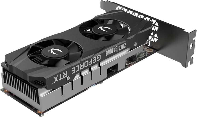 ZOTAC Gaming GeForce RTX 3050 6GB GDDR6 Low-Profile 96-bit 14 Gbps PCIE 4.0 Super Compact Gaming Graphics Card, ZT-A30510L-10L