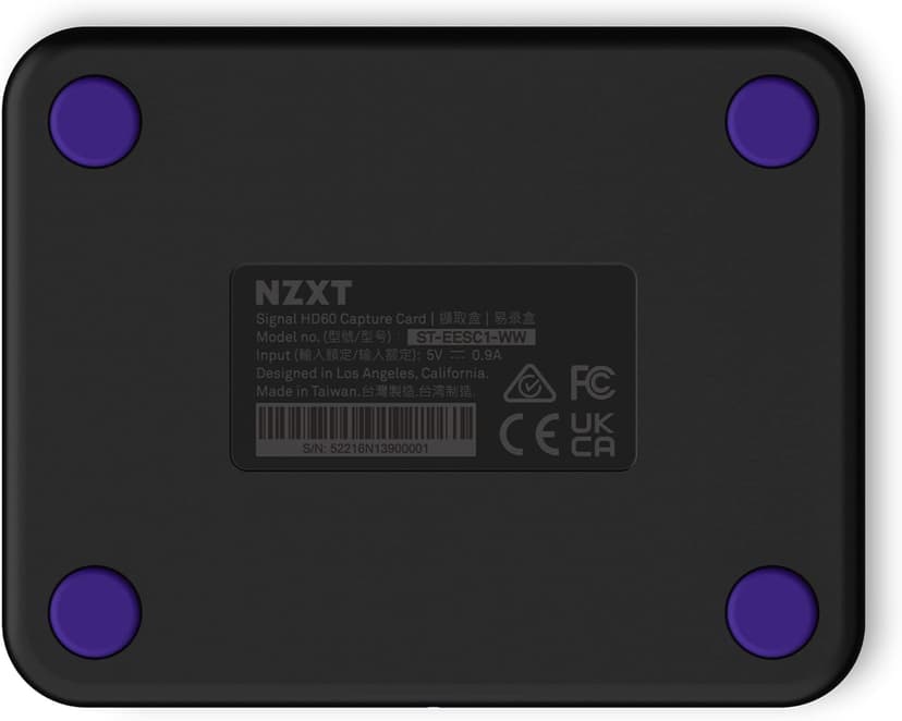 NZXT Signal HD60 Full HD USB Capture Card - ST-EESC1-WW - HD60 (1080p) - Live Streaming and Gaming - Zero-Lag Passthrough - Open Compatibility