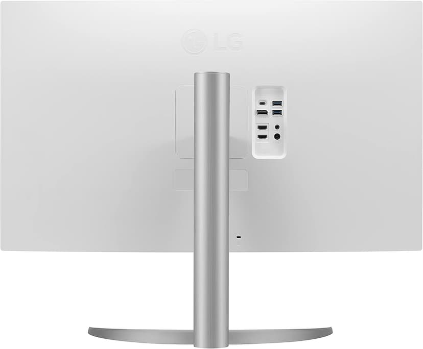 LG 32UP83AK-W 32-inch Ultrafine 4K UHD (3840 x 2160) IPS Computer Monitor, 60Hz, HDR10, Built-in Speaker, Reader Mode, HDMI, DisplayPort, USB Type-C 60W PD, Tilt/Height/Pivot Adjustable Stand, White