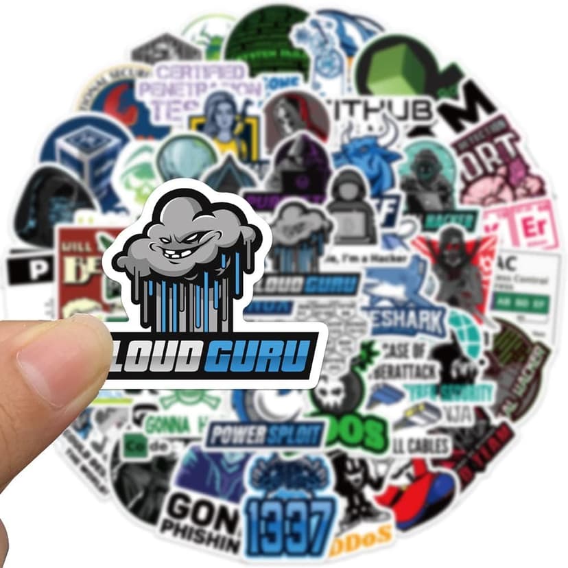 50pcs Vinyl Waterproof Hacker Programmer Stickers for Laptop,Car Bumper,Luggage,Skateboard,Water Bottles,Computer,Phone, Kids Teens Adults for Stickers
