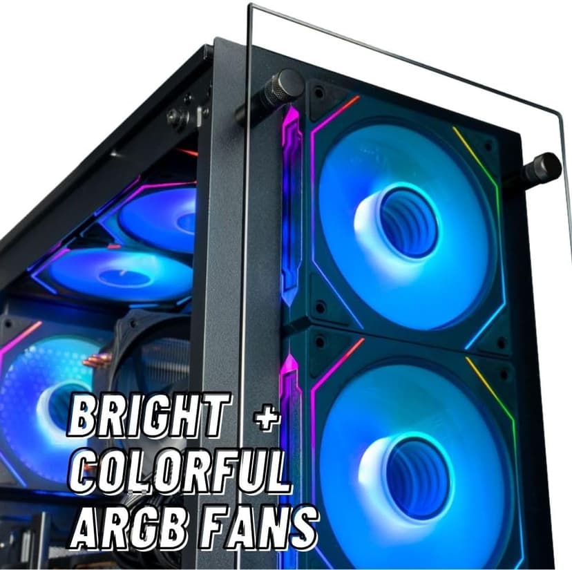 Stratos Micro Gaming Desktop PC - NVD RTX 5090, AMD Ryzen 7 9800X3D, 64GB DDR5 RAM, 2TB NVMe SSD, WiFi, Windows 11 Pro - Gamer Computer
