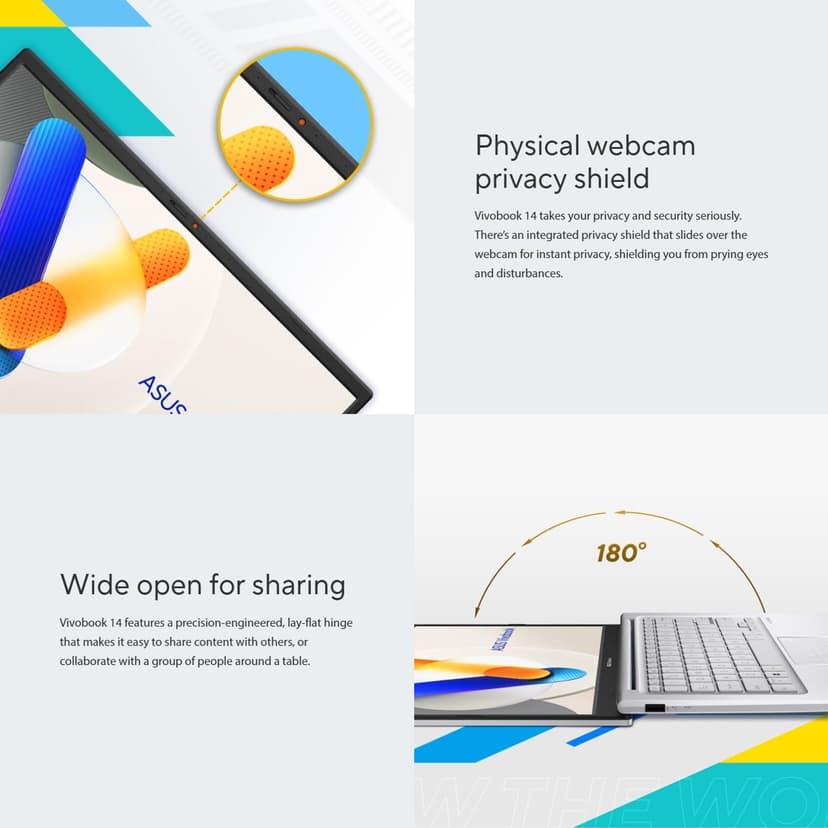 ASUS VivoBook Laptop | 40GB RAM | 1TB PCIe SSD Storage | 14" FHD Display | Intel 12th Generation 6 Core Processor | Bluetooth | HDMI | Thin & Light | Windows 11 Pro | w/WOWPC Recovery USB