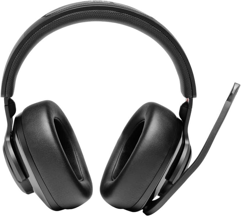 JBL Quantum 400 - USB over-ear gaming headset with game-chat balance dial, JBL QuantumSURROUND and DTS, Voice focus directional flip-up mic and memory foam ear cushions (Black)