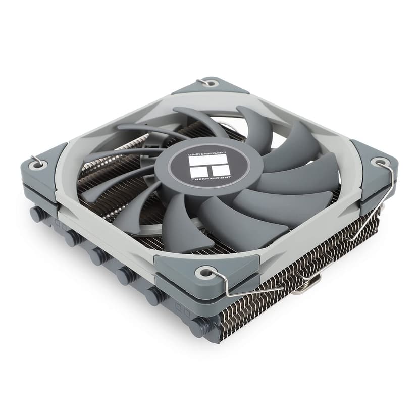 Thermalright AXP120-X67 Black ARGB Low Profile CPU Air Cooler with Quite 120mm TL-C12015B-S PWM Fan, 6 Heat Pipes, 67mm Height, for AM4/ AM5,Intel LGA 1700/1851/1150/1151/1155/1156/1200/2011