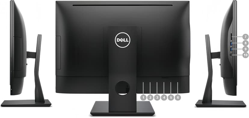 Dell OptiPlex 5250 All-in-One Desktop Computer, 21.5" FHD(1920x1080), Intel G4560 3.5GHz, 8GB RAM, 256GB SSD, Keyboard, Mouse, WiFi, Win11 pro(Renewed)