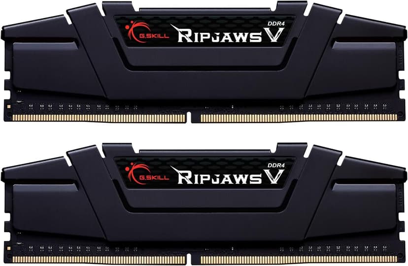 G.SKILL Ripjaws V Series (XMP) DDR4 RAM 16GB (2x8GB) 3600MT/s CL16-19-19-39 1.35V Intel AMD Desktop Computer Memory UDIMM - Black (F4-3600C16D-16GVKC)
