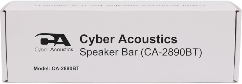 Cyber Acoustics USB & Bluetooth Speaker Bar (CA-2890BT) – USB Powered Speaker with Speakerphone for PC and Bluetooth to Simultaneously Connect to Smartphones, Clamps to Monitor, Convenient Controls