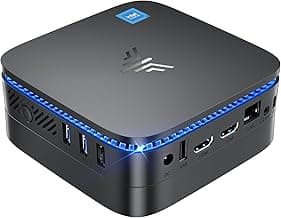KAMRUI AK1PLUS Mini PC Computer, 12th Alder Lake- N95 up to 3.4 GH, 16GB RAM 512GB M.2 SSD, Mini Desktop Computer, Support 2.5" SSD (up to 2TB), WiFi, BT, 4K, HTPC for Business, Home, Office