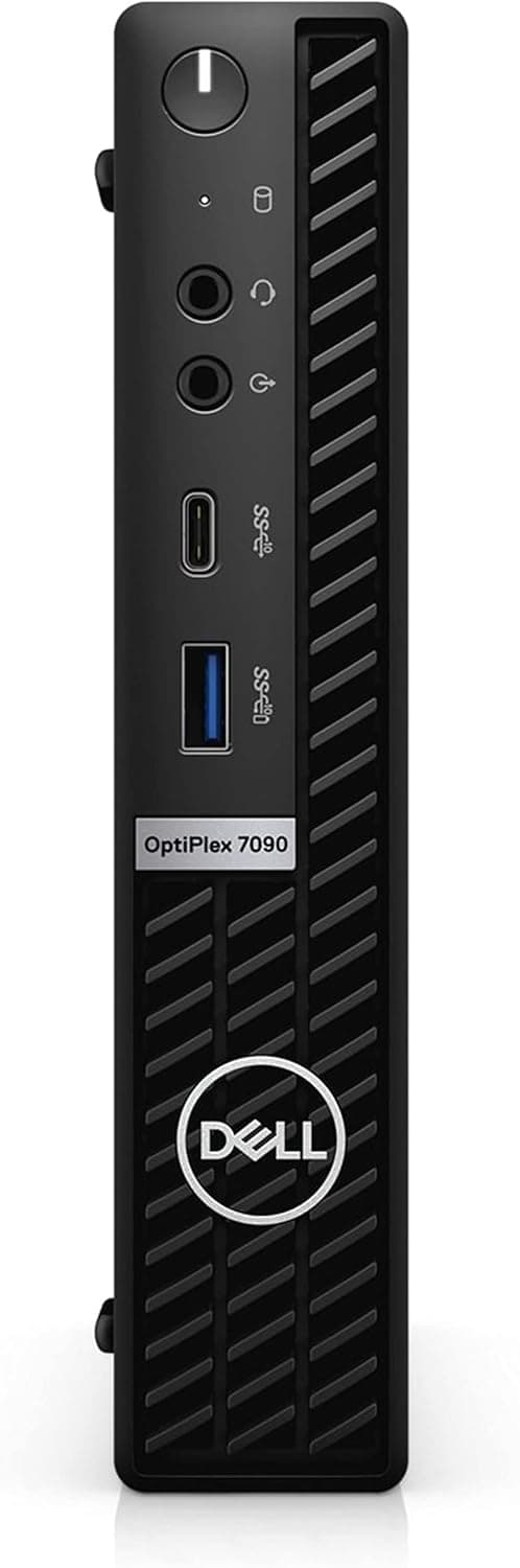 Dell Optiplex 7090 Micro Desktop | Core i7-10700T - 512GB SSD Hard Drive - 16GB RAM | 8 cores @ 4.5 GHz Win 11 Pro Black (Renewed)
