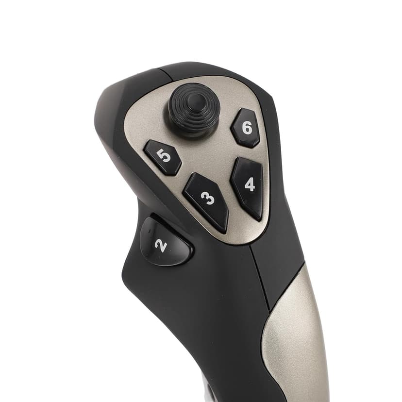 JTLB PC Flight Joystick Wired Flight Stick Flight Simulator Control Joystick with Vibration Function Throttle Control for PC Computer Laptop for Win 7 8 10 11