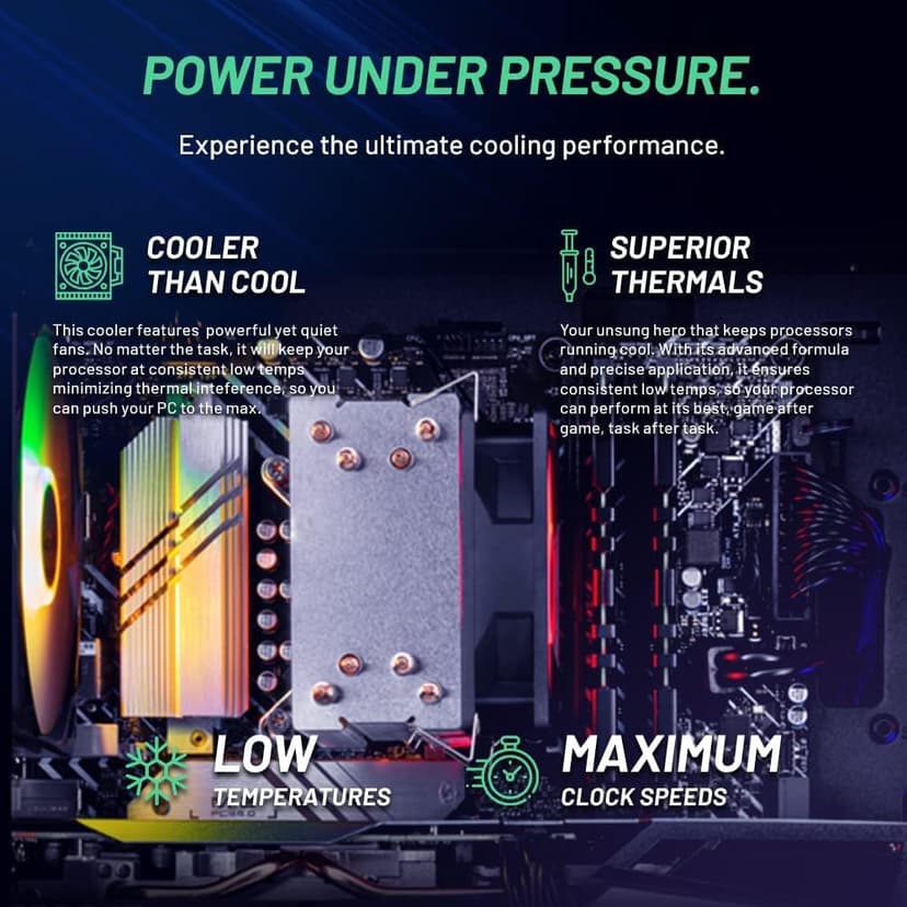 Skytech Nebula Gaming PC Desktop, Ryzen 7 7700 3.8 GHz (5.3GHz Turbo), NVIDIA RTX 5060 8GB, 1TB NVMe SSD, 16GB DDR5 RAM 6000, 650W Gold PSU, Wi-Fi, Win 11