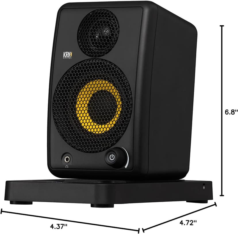 KRK GoAux 3 3" Portable Monitors, 3 inches (GOAUX3-NA)