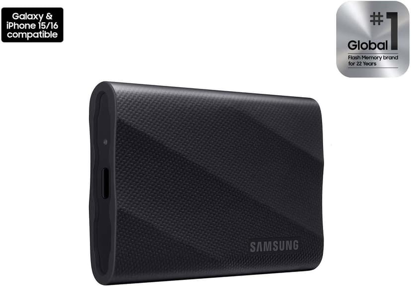 SAMSUNG T9 Portable SSD 4TB, USB 3.2 Gen 2x2 External Solid State Drive, Seq. Read Speeds Up to 2,000MB/s for Gaming, Students and Professionals,MU-PG4T0B/AM, Black (pack of 1)
