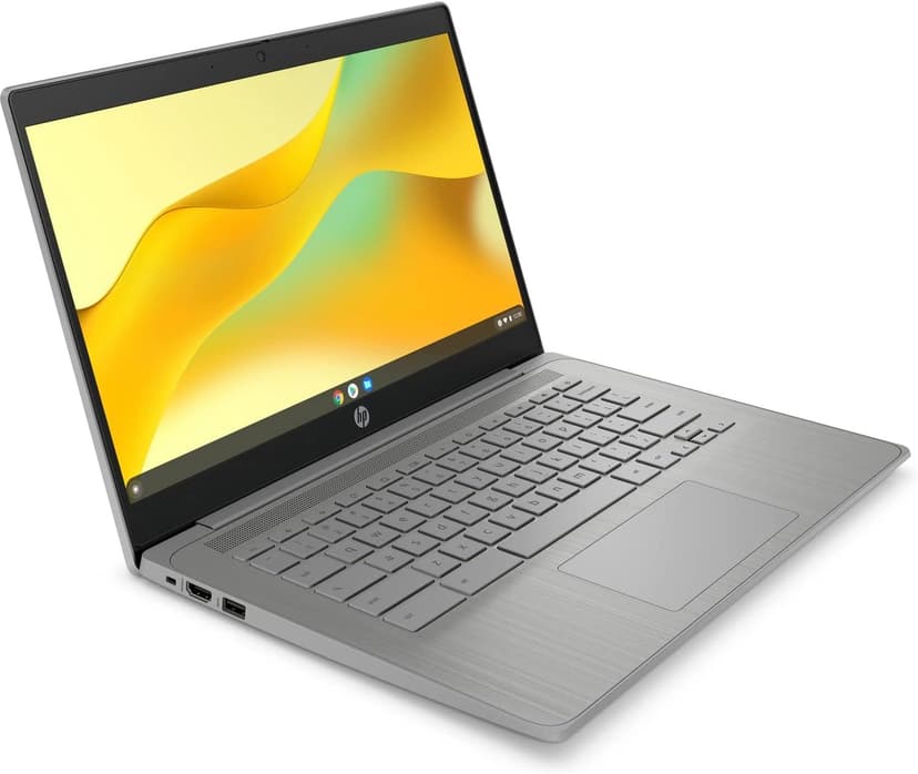 HP 14a-ne0013dx 14 Inch HD Chromebook Laptop Intel Celeron N4120 1.1GHz 4GB DDR4 RAM 64GB eMMC Intel UHD Graphics 600 Wi-Fi Bluetooth Webcam HDMI USB C Ports Chrome OS (Renewed)